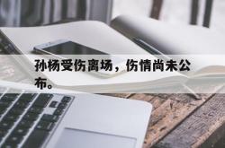 乐鱼百家乐-孙杨受伤离场，伤情尚未公布。