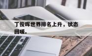 乐鱼体育-丁俊晖世界排名上升，状态回暖。